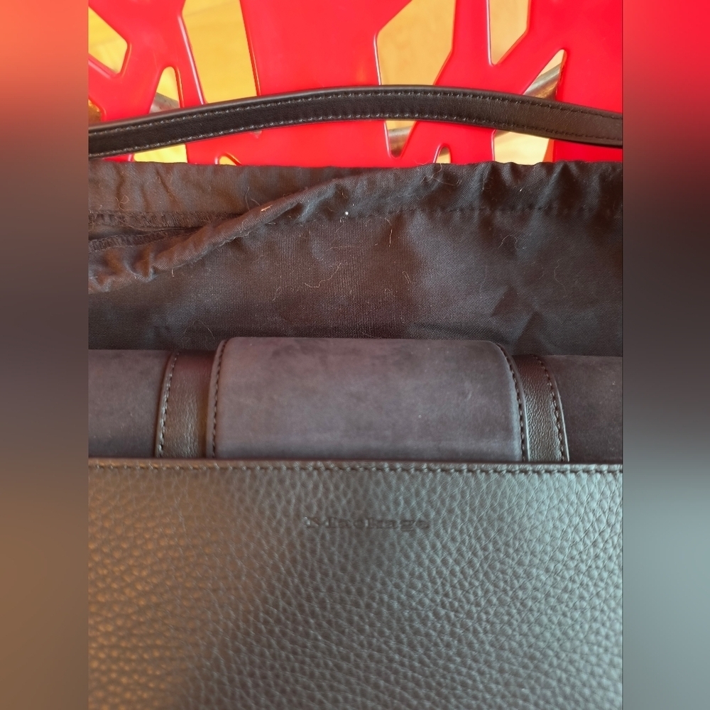 Mackage Effy Nubuck And Leather Black Bag NWT Dust Bag 11.5"W x 1.5"D x 7"H - Picture 4 of 14